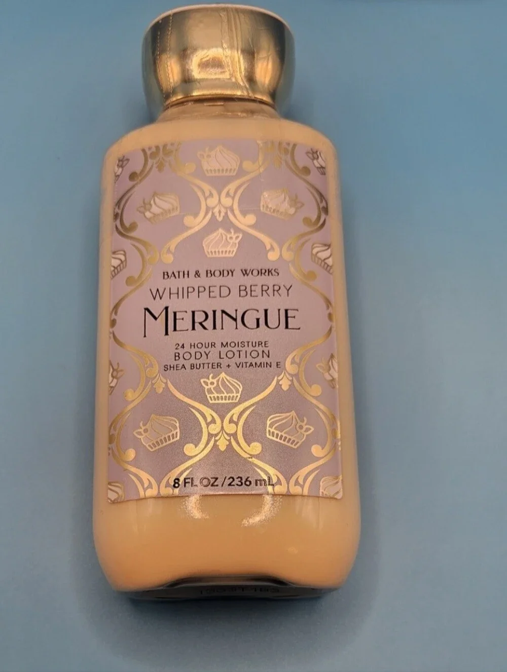 Bath & Body Works Whipped Berry Meringue Lotion - Lavender & Gold